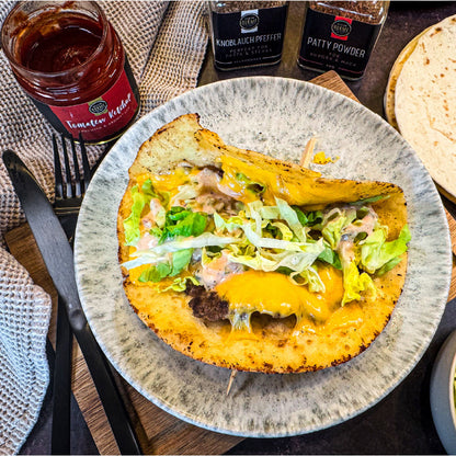 Rezeptidee mit Tomaten Ketchup für Bic Mac Wraps